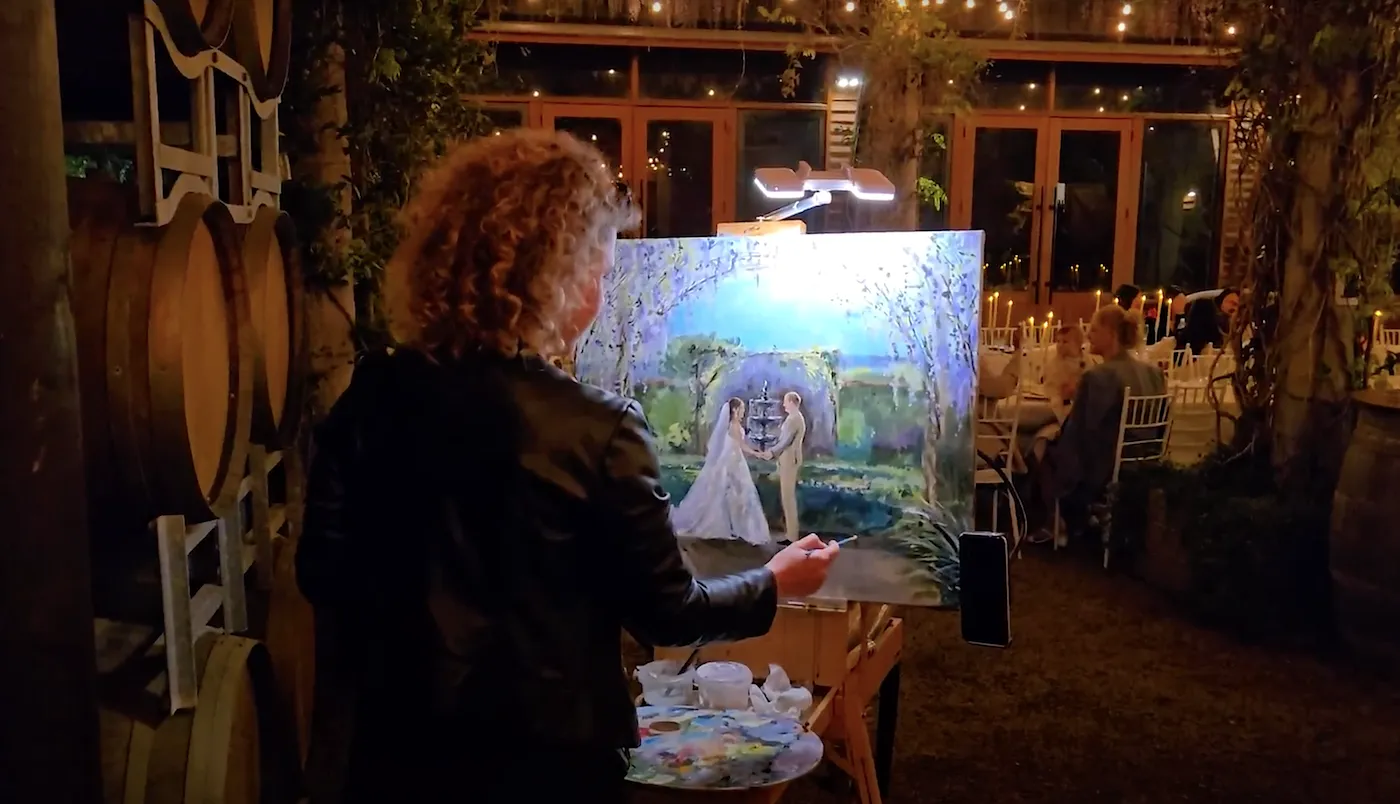 Live Wedding Painter: Art, Atmosphere and a Lasting Memory